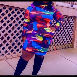 MultiColor Bodycon Dress